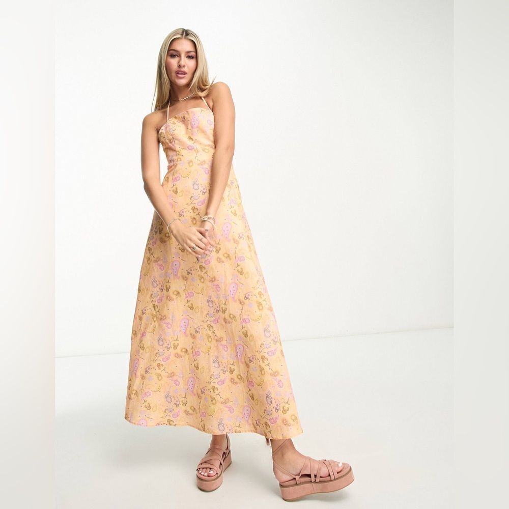 Charlie Holiday Maple printed maxi dress in paisley
